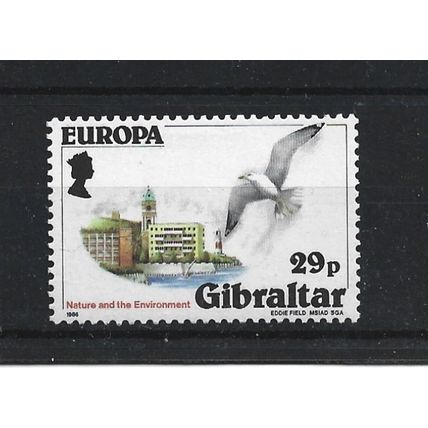 Gibraltar.SG533 29p Herring Gull and Europa Point.Mounted Mint.Nov23