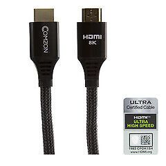 Comzon® Ultra-High-Speed Certified HDMI Cable, 48Gbps, 4K120 / 8K60, HDMI-A M...