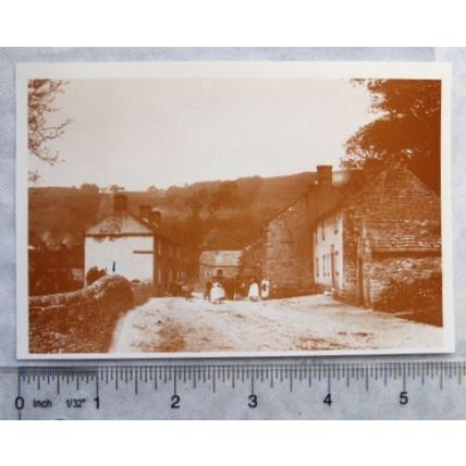 c.1980s postcard Eyam Village, 1896