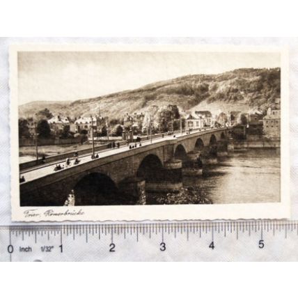 vintage postcard Trier Roman Bridge