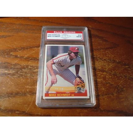 1984 Donruss, Graded Near Mint 8, MIKE SCHMIDT, HOF, Phillies