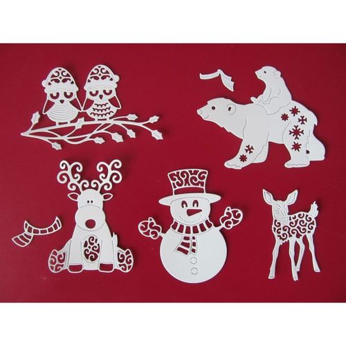 10 x Tattered Lace Die Cuts Little Monsters Christmas Selection