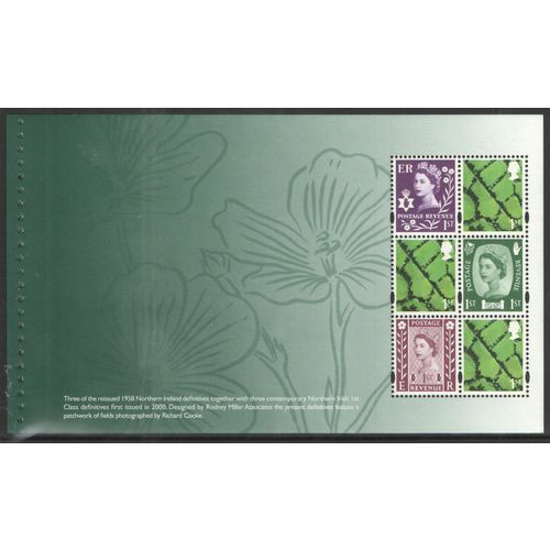 Great Britain 2008 Country Definitives Booklet Pane NI154m Mint NHM DX43 stamp