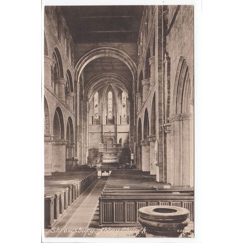 Abbey Church Shrewsbury Shropshire Postcard 63244