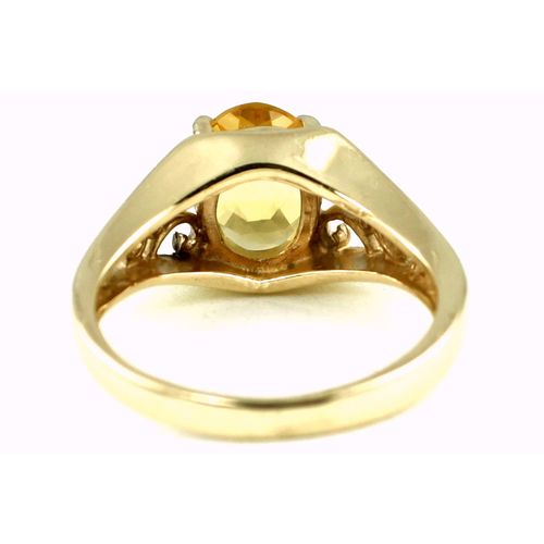 Citrine, 10KY Gold Ring, R005