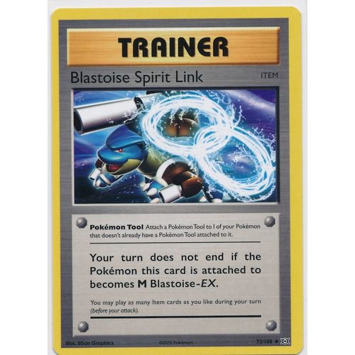 Pokemon XY Evolutions 73/108 Blastoise Spirit Link