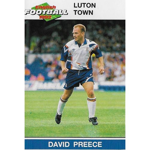 Panini's English Football 1992 Stickers: No.103 - Preece (David)