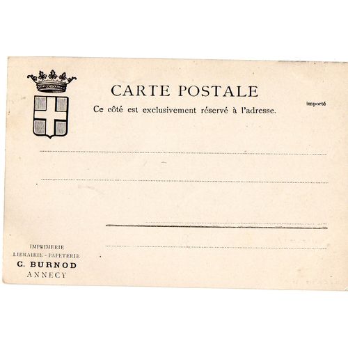 C Burnod Postcard Les enciennes Prisons Annecy