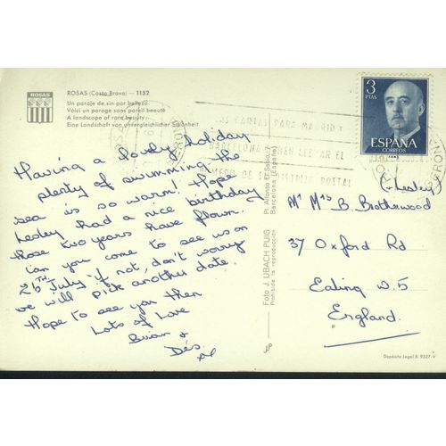 Spain Postcard - Rosas - Landscape of rare beauty