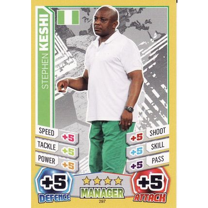 Match Attax World Cup 2014 297 Stephen Keshi Nigeria