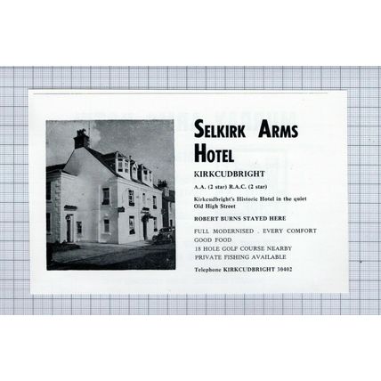 (5361) Selkirk Arms Hotel Kirkcudbright Scotland - c.1976 Clip