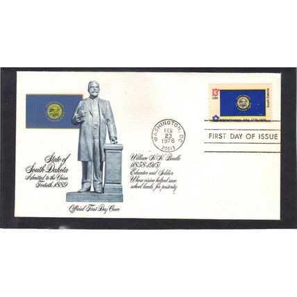 FDC Fleetwood 1672 13c South Dakota (Cachet-U/A) CV39204