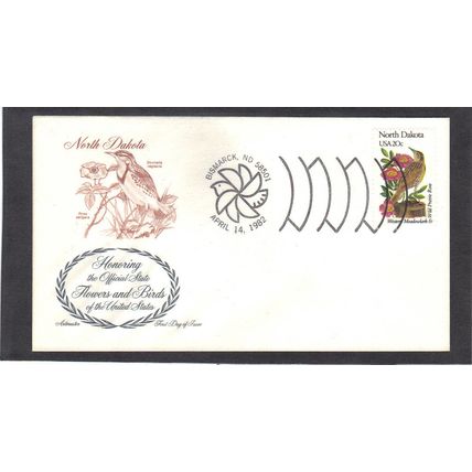 FDC Artmaster 1986a 20c Meadowlark (Cachet-U/A) CV39450