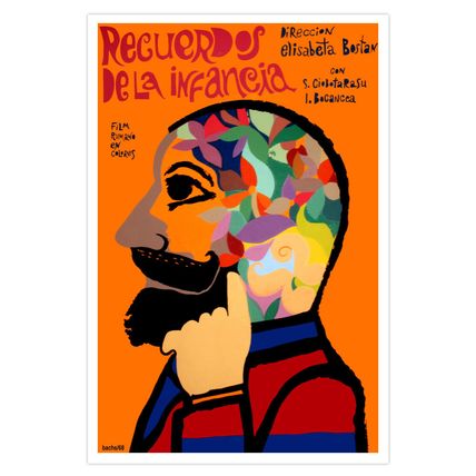 Movie Poster 4 film"Childhood MEMORY"Cerebral art.Recuerdos de la infancia