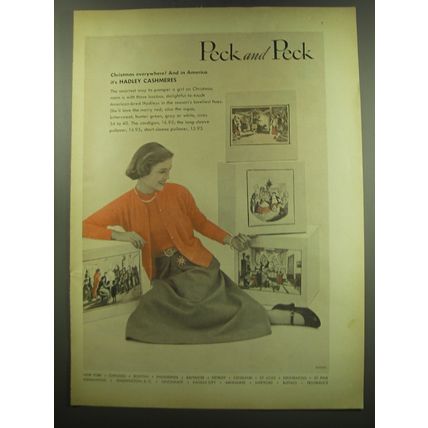 1949 Peck and Peck Hadley Cashmere Sweaters Advertisement - photo by Tom Palumbo