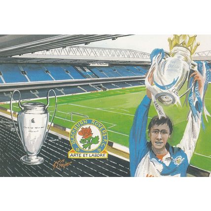 Blackburn Rovers Football Club Ewood Park 1995 Stadium Postcard