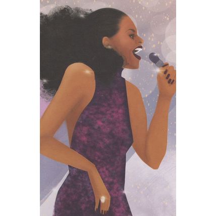 Diana Ross of Motown Records The Supremes Soul Singer Postcard