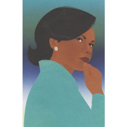 Condoleeezza Rice American USA Scientist Hoover Institution Postcard