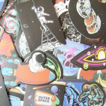 25 Space Themed Stickers Loose Random Selection Fun Scrapbooking Decorate ST18