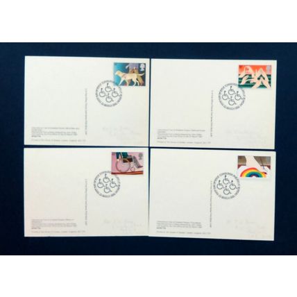 1981 INTERNATIONAL YEAR OF DISABLED PEOPLE WITH PHIL BUREAU F.D.I. P'MARK #00029