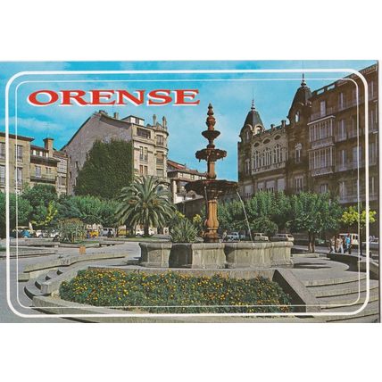 Orense Alameda Fuente Spain Postcard posted 2000 creased