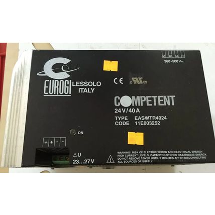 EUROGI LESSOLO COMPETENT,11E003252,EASWTR4024 POWER SUPPLY 24VDC 40A,BI