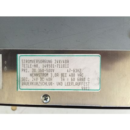 EUROGI LESSOLO COMPETENT,11E003252,EASWTR4024 POWER SUPPLY 24VDC 40A,BI