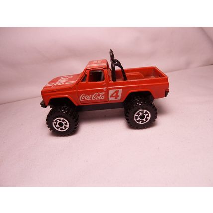 Vintage 1988 Hartoy Team Turbo Coke Red Pick Up Truck 1:64