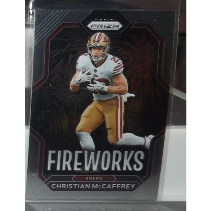 2022 Panini Prizm CHRISTAN MCCAFFREY (49ers) Fireworks #F-10