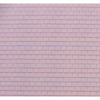 Sticker tuile rouge pour toiture _ calibre N (échelle 1:160) - Feuille A4 297x21