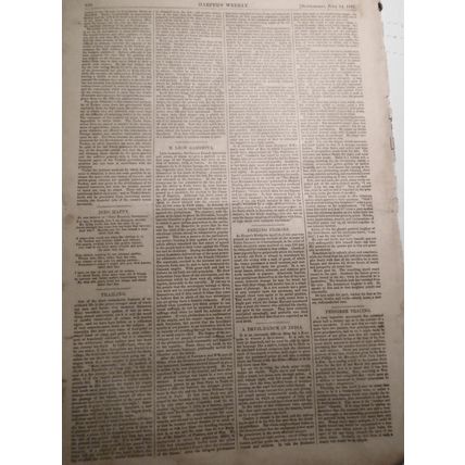 Harper's Weekly July 14, 1877 - Original - The "Fourth" In Blackville, etc
