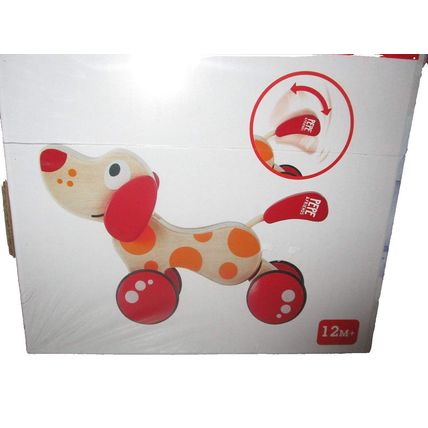 Pepe & Friends Pull Along Wooden Puppy