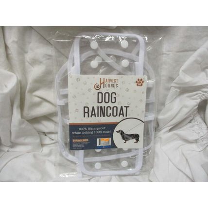 Clear Dog Doggy Raincoat Size M Rainy Wet Puppy Clear Cute Jacket Coat Dry Pooch