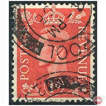 1941 SG486 1d Pale Scarlet Fine/Very Fine Used