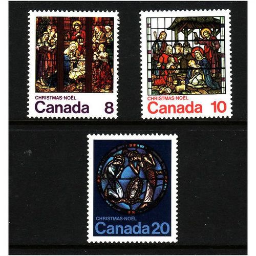 CANADA 1976 CHRISTMAS SG 848 / 850 SET 3 VALS U/M MINT #2