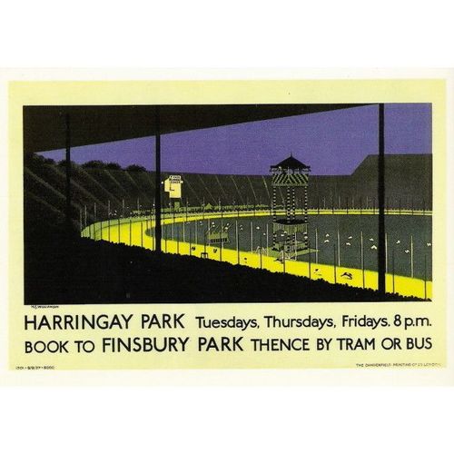 LTM 354: Harringay Park (1927 Panel Poster - H. S. Williamson).
