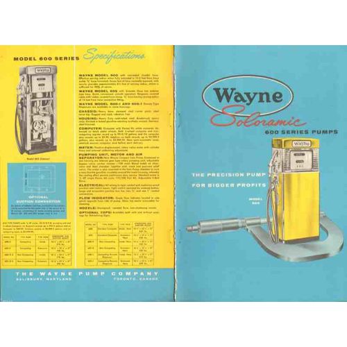 wayne pump company 1957 soloramic 600 series precision vintage ad