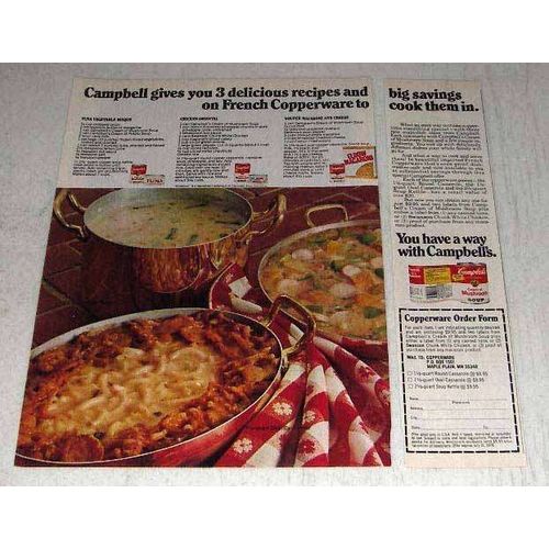 1978 Campbell Soup Ad - Tuna Vegetable Bisque
