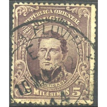 Uruguay 1910 - SG297 - 5m purple - Artigas - used