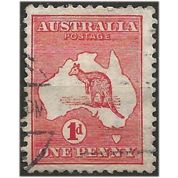 Australia 1913 SG2d 1d Red Die II Good+ Used .. ..