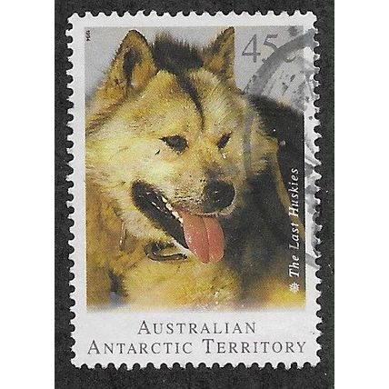 AAT 1992 45c 'DEPARTURE OF HUSKIES' FINE USED (EBID68-219)