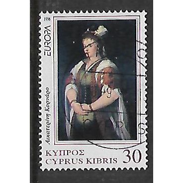 CYPRUS 1996 EUROPA FAMOUS WOMEN 30c QUEEN CATERINA CORNARO SG 905 FINE USED
