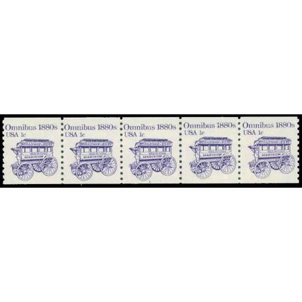 1897 1c Omnibus Fine MNH Dry Gum PNC 1/5 P0391
