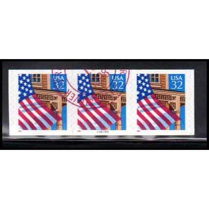 Used 2915A 32c U.S. Flag Over Porch Very Fine PNC 33333A/3 10x10 PA3588