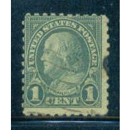 Used 581 1c Benjamin Franklin Average A16289