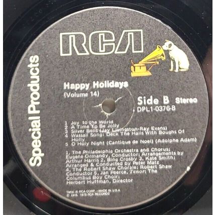 Happy Holidays Vol. 14 True Value LP Vinyl Record Album, RCA Special Products