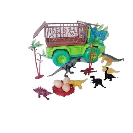 Kids Dinosaur Truck Toy Pull Back Storage Transport Carrier pls see description