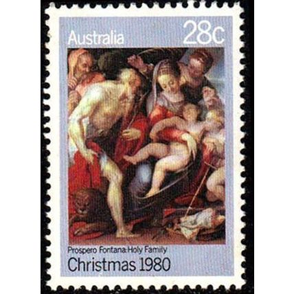 Australia 1980 Christmas 28c MNH Stamp.