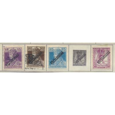 Hungary Stamps Scott #169//173, Used, 4 Different, #171 & 173 Are MH