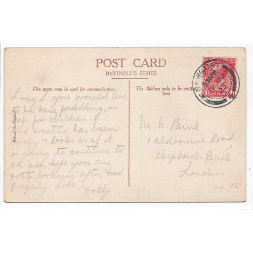 The Headland Newquay Cornwall 1923 Hartnoll's Series Postcard